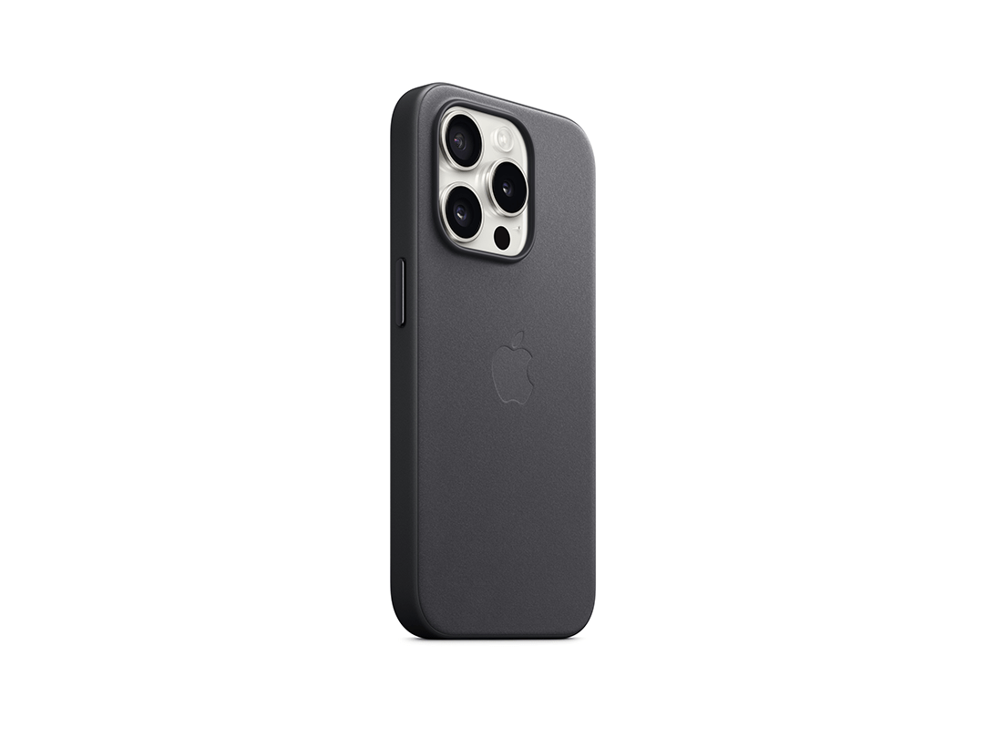 Apple iPhone 15 Pro FineWoven Case with MagSafe - Black in Qatar Apple iPhone 15 Pro FineWoven Case with MagSafe - Black in Qatar